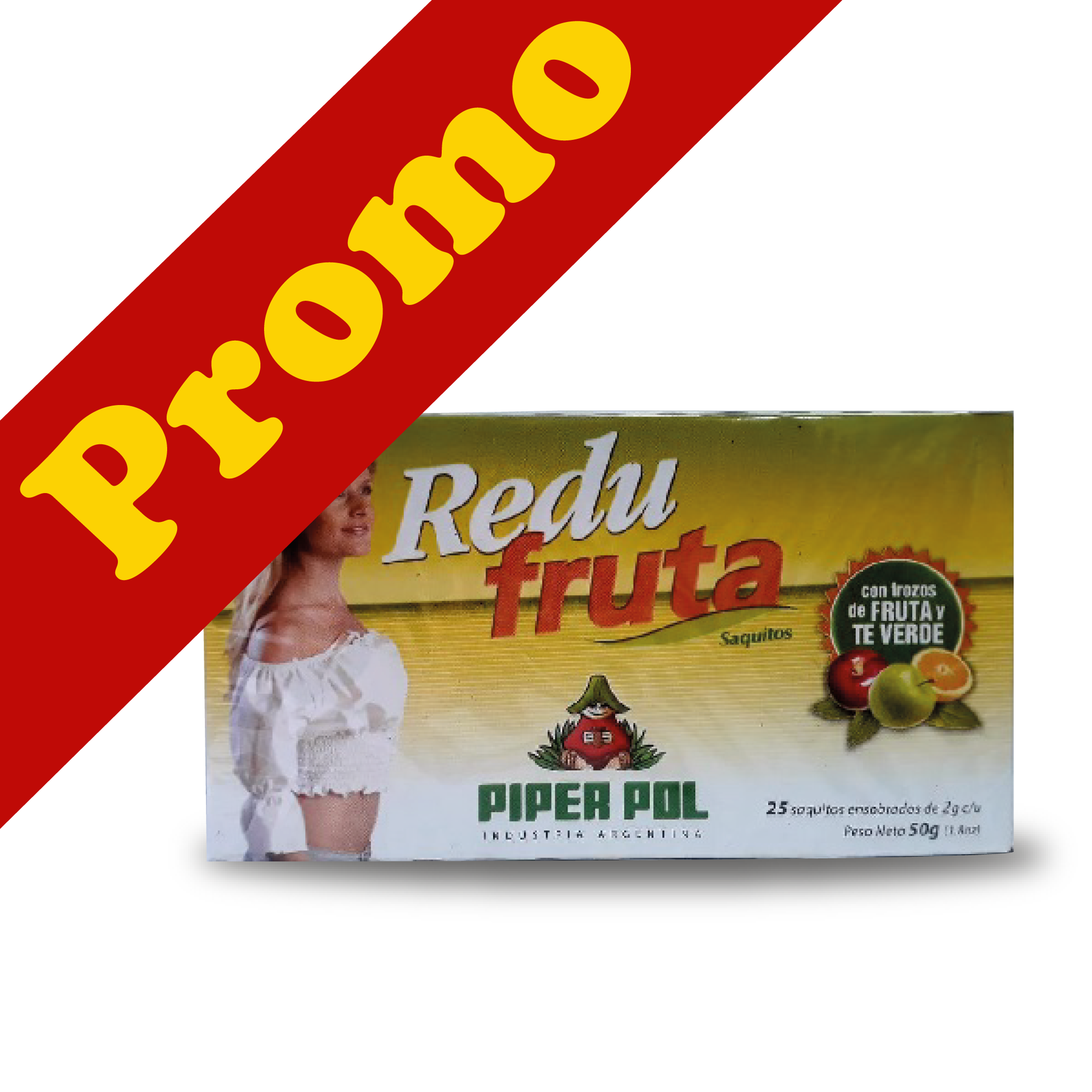 PIPERPOL-Redu Fruta PACK 3 x 25 saquitos 